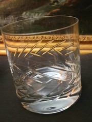 Zwiesel Glas Cut Crystal Rocks, Old Fashion Glasses. Germany