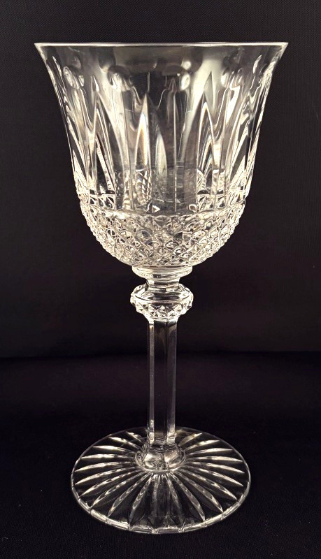 St. Louis Crystal France TOMMY Wine Glass ~ 6.75″h ~ NEW WITH LABEL