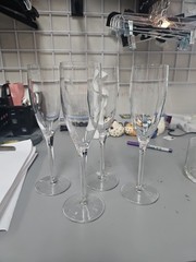 Crystal Shooting Stars Champagne Flute