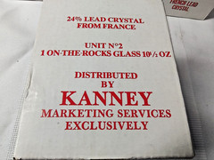 Kanney Princess Grace Cocktail Glasses Old Fashioned Lead Crystal Set of 4
