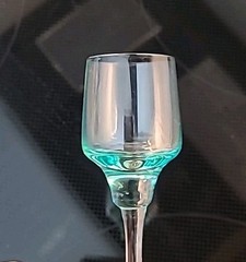 Vintage Sasaki Harmony Aqua Liqueur Cordial 4 1/4″ Glasses (B1-G3)