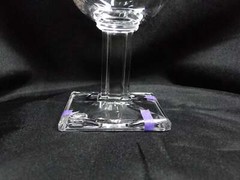 Heisey New Era, Square Base: Water or Wine Goblet (s), 6 1/4″ Tall, As Is