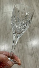 Set Of 6 DUBLIN Shannon by Godinger Crystal Water Goblets Wine Glasses 8” Tall