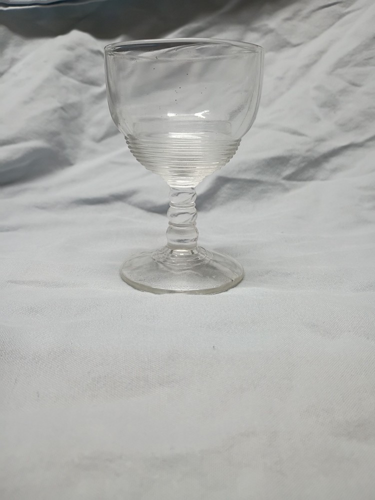 Depression Era Anchor Hocking Cordial Glass. Manhattan Pattern