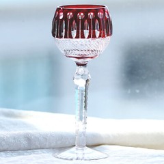 High-end Blue Colored Wine Goblet Drinkware Glass 230ml for Hotel Party