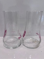 Vintage 7-up “the Uncola” glasses set of 2 retro soda advertising 1970s Barware