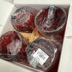 Set of 4 Waterford Crystal Marquis Brookside Red Double Old-fashioned NEW SEALED