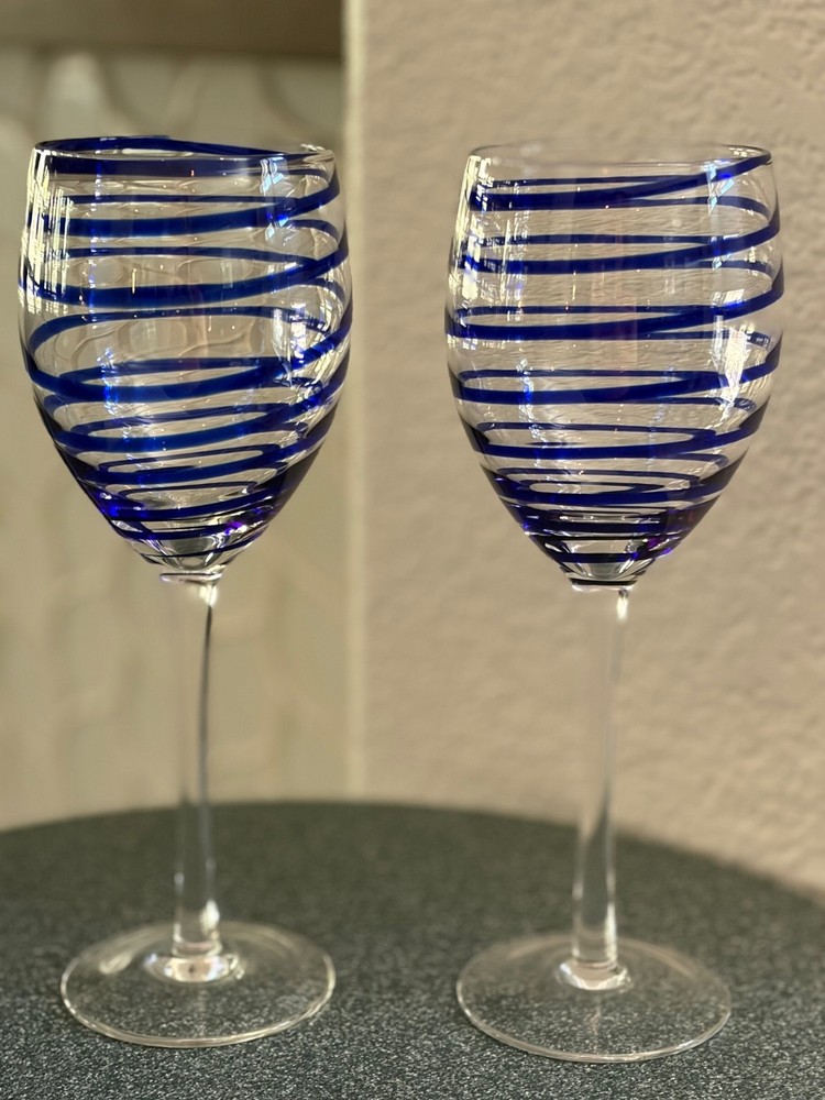 Lenox Kate Spade Wine Glass Charlotte Street Goblets, Glasses