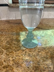 Set Of 4 Villeroy & Boch Isabelle Green (Dark Jade) Crystal Claret Wine Glasses