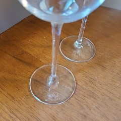Wine Crystal Glass PAIR Studio Line by ROSENTHAL Center Stem Dome Thin Elegant
