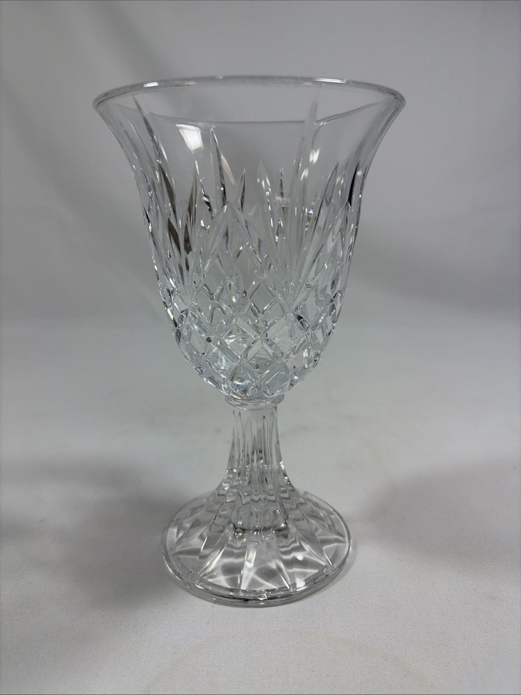 Vintage Cristal De Plomb USA Water Goblet 24% Lead Crystal 7 1/2″