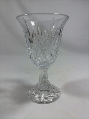 Vintage Cristal De Plomb USA Water Goblet 24% Lead Crystal 7 1/2″