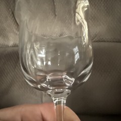 Juliska Crystal VIENNE Set/2 Red Wine Glasses Swirl Optic 8.5”