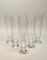X6 Marquis by Waterford Crystal Pilsners Beer Glasses 9 1/4″