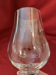 Pair Glencairn Crystal THE GLENCAIRN GLASS Whiskey Bourbon Glasses Monogram “A”