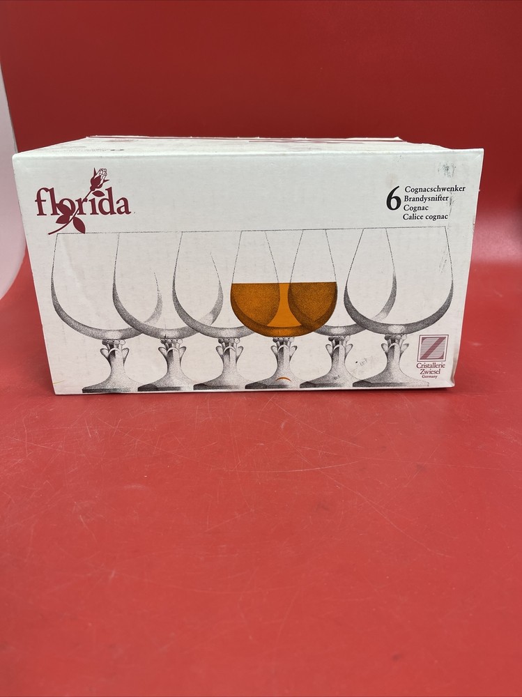 SCHOTT ZWIESEL Florida Brandy Cognac Shifter Glasses Germany Set Of 6