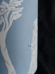 Hellenic Blue 16 oz Flat Tumbler by Jeannette • 6½» Tall Vintage