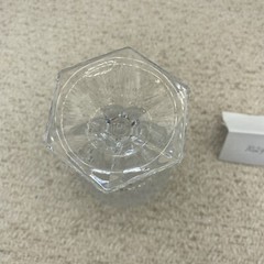 Fostoria Crystal Stratton Pattern Water Goblet 6 1/2″ HEAVY & BEAUTIFUL