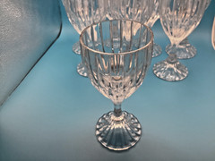 Mikasa Park Lane Full Lead Crystal Glasses SN101/003 Set of 8 NOS In 2 Boxes