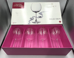 4 VTG Cristal d’Arques Paris Selection Cabernet Balloon Wine Glass 20oz Orig Box