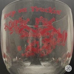 Bartlett Collins Pokee Keep On Truckin’ Goblet c1970s Made in USA 14oz 6” tall