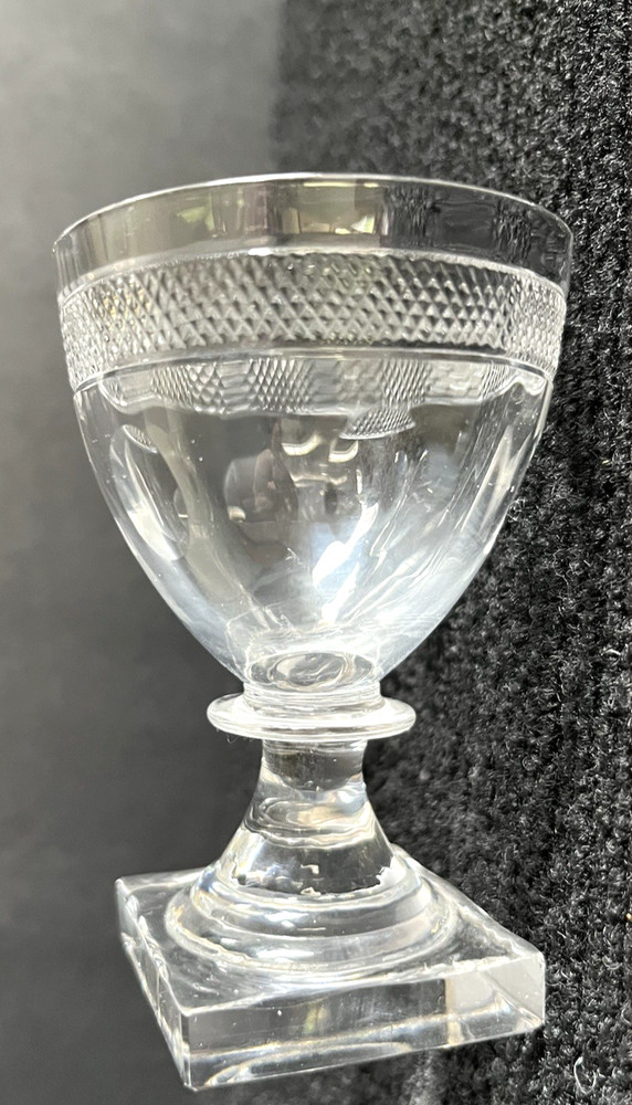 VTG Clear Crystal Cordial Glass 3.5″ Tall Round Glossy 2″ Diameter VERY FANCY!