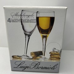 Luigi Bormioli Michelangelo Masterpiece Crystal Liqueur 2.25 oz Glass Set of 4