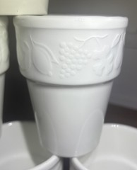 6 Quadrifoglio Franco Giorgi Italy Fruit White Juice Glasses Ice Cream Dishes?