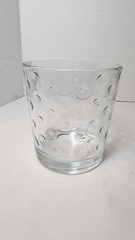 Vintage Libbey Awa Coin Dot Pattern Double Old Fashioned Replacement Glass Heavy