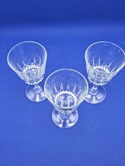 Vtg Chantelle by Cristal D’Arques-Durand Wine Glasses Set of Three