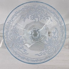 Fostoria June Azure Blue 3 oz. Liquor Cocktail Stemware Lot/4 Glasses 5 1/8″