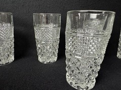 Vintage Anchor Hocking Wexford Glass Tumblers 5.5″ Tall 11 oz #4512 Box of 12