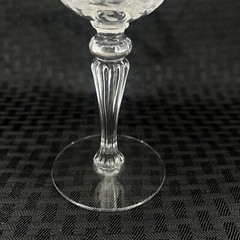 VINTAGE 1941-1966 TIFFIN CERICE OPTIC ROSE ETCHED CRYSTAL 4 CHAMPAGNE GLASS 5”