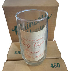VTG Princess House Heritage Crystal Etched Drinking Glass 5″ Tumblers 2 Set of 4