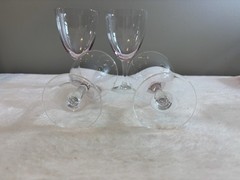 VTG 1980s MIKASA Elegance, “ELEGANT ROSE” WINE GLASSES, Set Of 4. 6.5” X 3.25”D