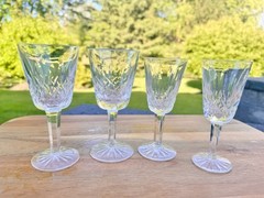 Waterford LISMORE 5-1/2 inches 4 oz & 5-1/8 Inches 2 oz Glasses ~Set Of 4