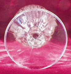 Group Thumbprint Goblet West Virginia Glass Mfg Co 225 Paneled 1899 #32