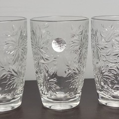 Princess House Fantasia 4 Crystal Tumblers #545 New In Original Box Made In USA