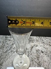 Mikasa Palatial Platinum Champagne Flute 9 1/8 In Intricate Rim Design