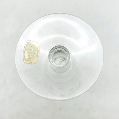 Set of 8 Mountaineer Glass Pilsner Flute Hand Cut Coin Dot Short Stem Round Foot