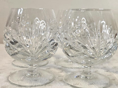 GORHAM CRYSTAL CHERRYWOOD BRANDY GLASS USED SET OF 4