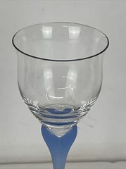 MIKASA Crystal SEA MIST SAPPHIRE Frosted Blue 9.5” Replacement Water Goblet