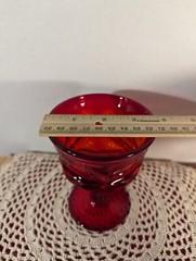Fostoria Glass ARGUS RUBY Water Goblet Beautiful Piece Gorgeous Deep Color EC