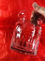 Rogaska Cut Crystal Biscuit Jar Made In Slovenia