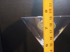 Waterford Crystal Robert Mondavi Signed 8″ Martini Glass