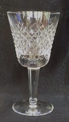 WATERFORD Crystal ALANA CLARET WINE GLASS ~ Gothic Signature – 5 7/8″ x 3″ EXC