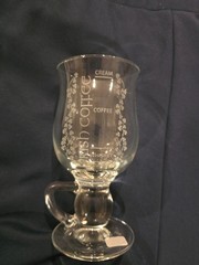 Galway Crystal Irish Coffee Glasses PAIR. with Instructions. NEW Boxed Ireland