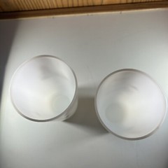 Set Of 2: 22k Gold Mallard Duck/ Quail Milk Glass Tumblers 5”x3”