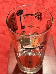 Vintage Vito Bari Schloss Wartenberg Gold Key Highball Glasses MCM Barware 8pc