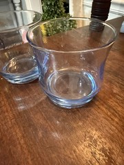 Vintage Rocks Glasses Whiskey Lowball Barware Juice Libbey Impromptu Azure Blue